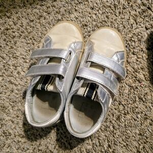 ShuShop Kids Silver and Cream Sneakers